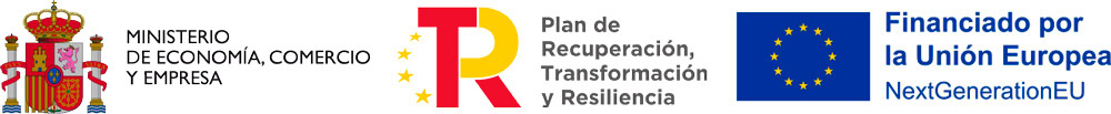 Logotipos del Ministerio de Economía, del Plan de Recuperación, Transformación y Resiliencia y del programa de financiación NextGenerationEU de la Unión Europea que apoya iniciativas de fisioterapia infantil.